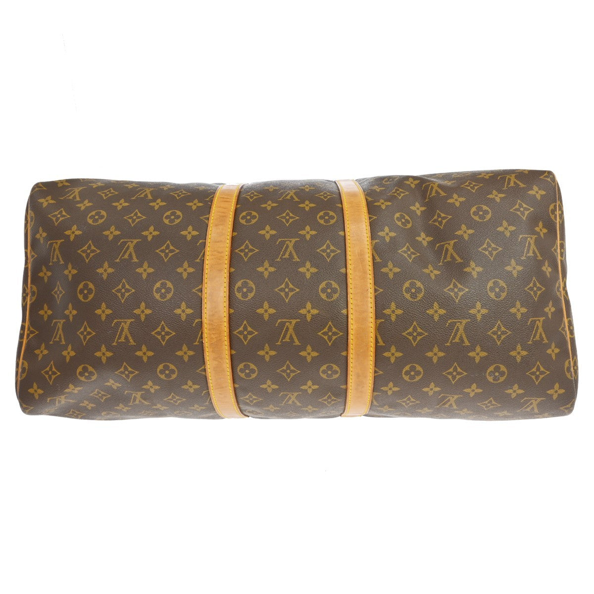 Louis Vuitton Keepall Bag Monogram Canvas Brown Canvas Travel Bag Bag (Pre-Owned)