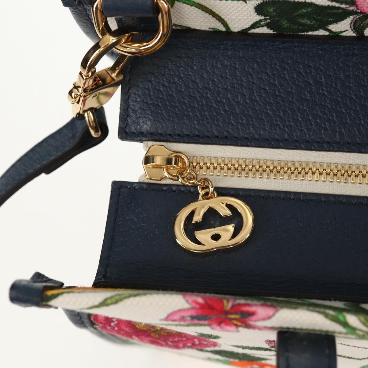 Gucci Flora Canvas Multicolour Canvas Tote Bag Bag (Pre-Owned)