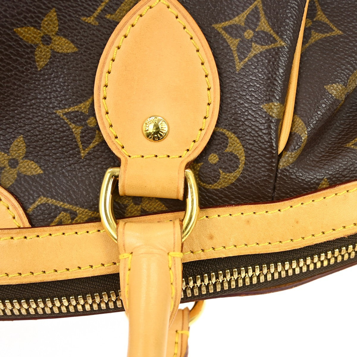 Louis Vuitton Tivoli Handbag Monogram Canvas Brown Canvas Handbag (Pre-Owned)