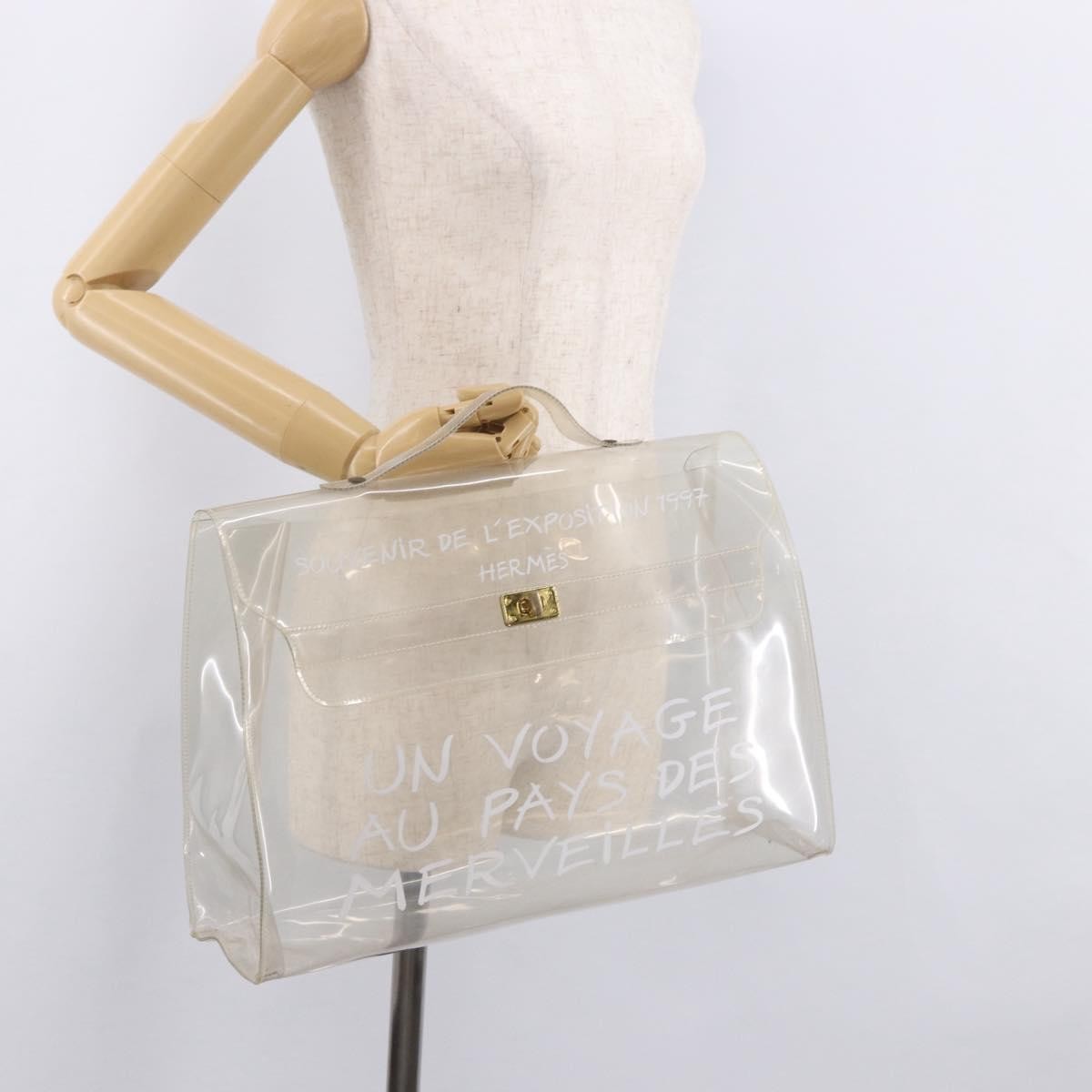 Hermes Kelly Handbag Vinyl Clear Plastic Handbag (Pre-Owned)