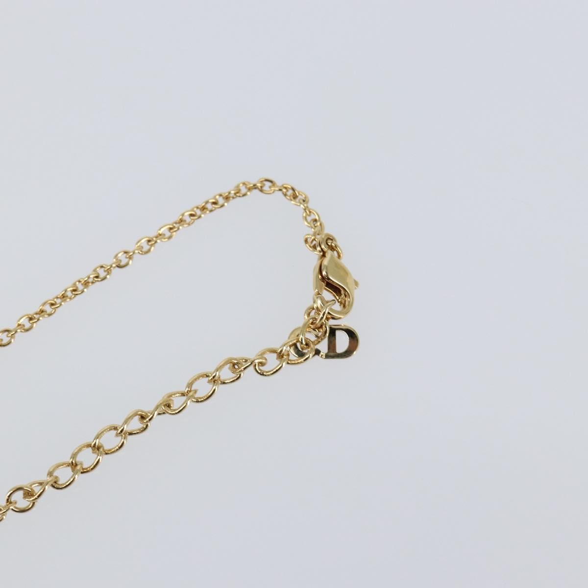 Christian Dior Cd Pendant Necklace Metal Gold Metal Jewelry (Pre-Owned)