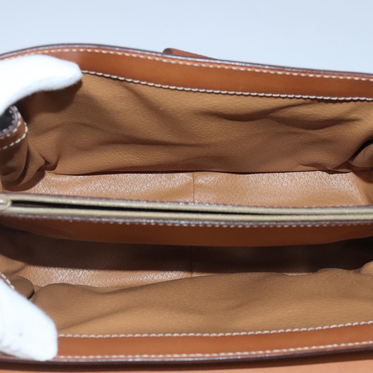 Celine Vintage Convertible Top Handle Bag Macadam Coated Canvas Brown Canvas Handbag (Pre-Owned)