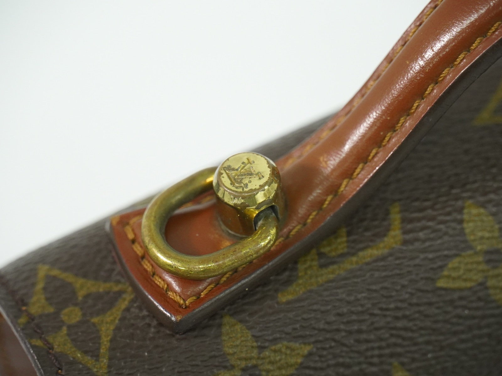 Louis Vuitton Monceau Handbag Monogram Canvas Brown Canvas Handbag (Pre-Owned)