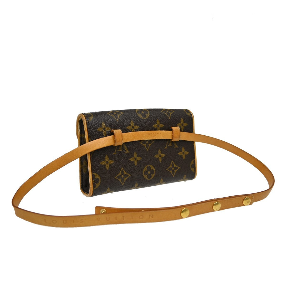 Louis Vuitton Florentine Waist Bag Monogram Canvas Brown Canvas Clutche & Pouche Bag (Pre-Owned)