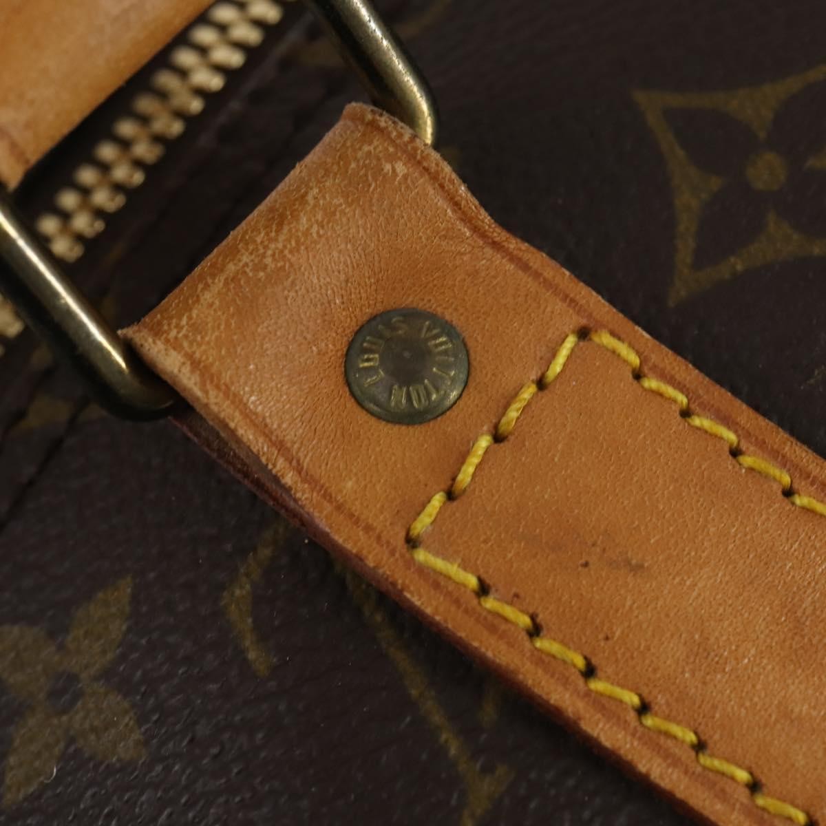 Louis Vuitton Keepall Bag Monogram Canvas Brown Canvas Travel Bag Bag (Pre-Owned)
