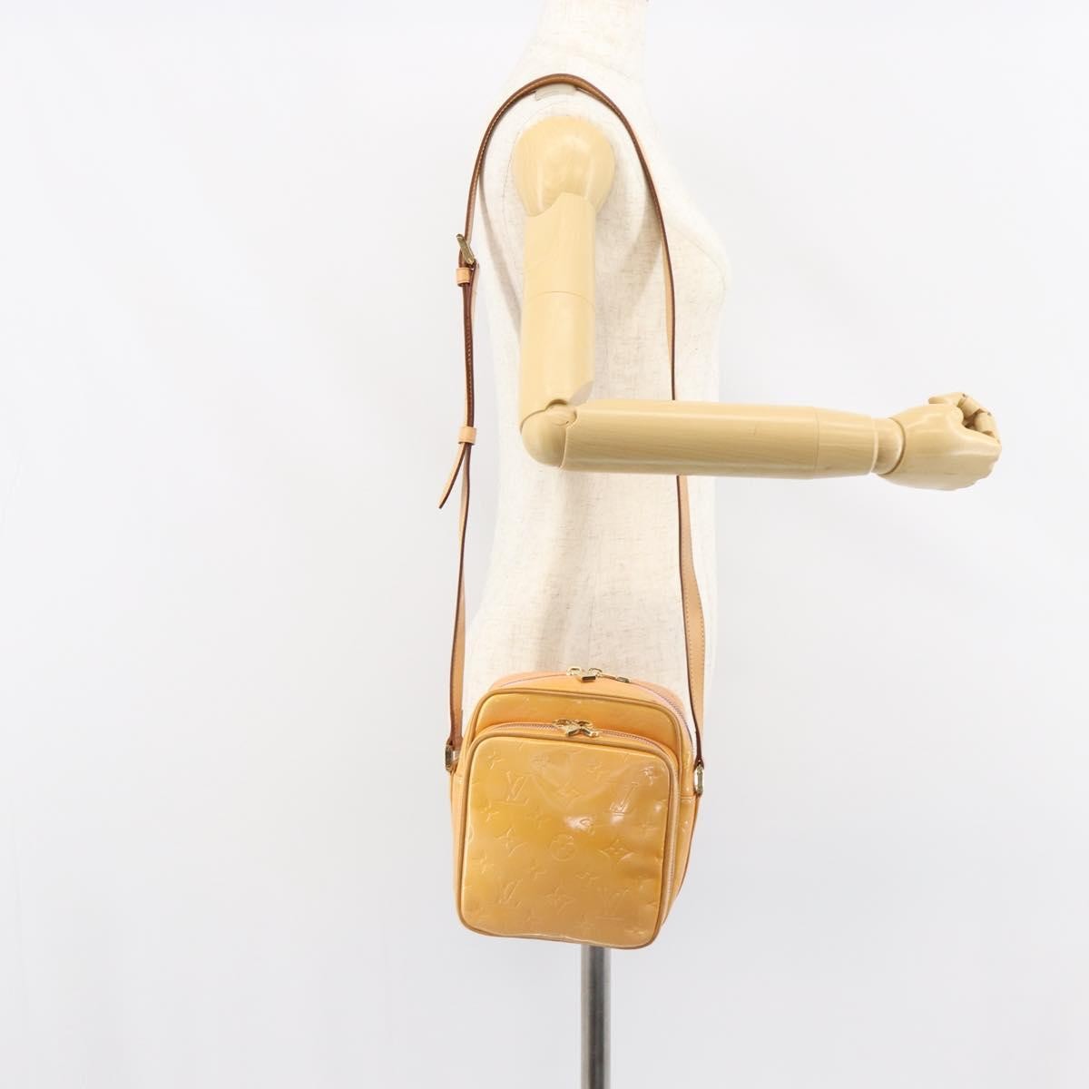 Louis Vuitton Wooster Handbag Monogram Vernis Yellow Patent_Leather Shoulder Bag Bag (Pre-Owned)