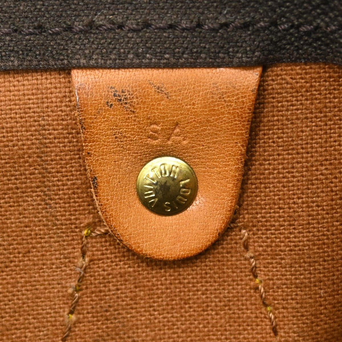 Louis Vuitton Speedy Handbag Monogram Canvas Brown Canvas Handbag (Pre-Owned)