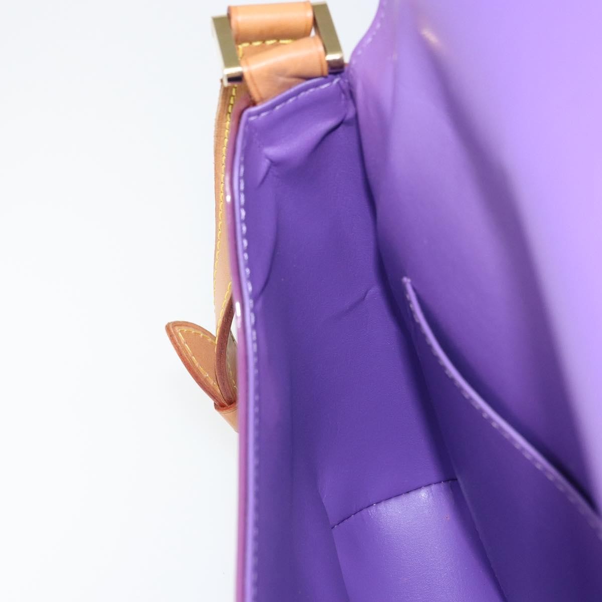 Louis Vuitton Thompson Street Handbag Monogram Vernis Purple Patent_Leather Shoulder Bag Bag (Pre-Owned)