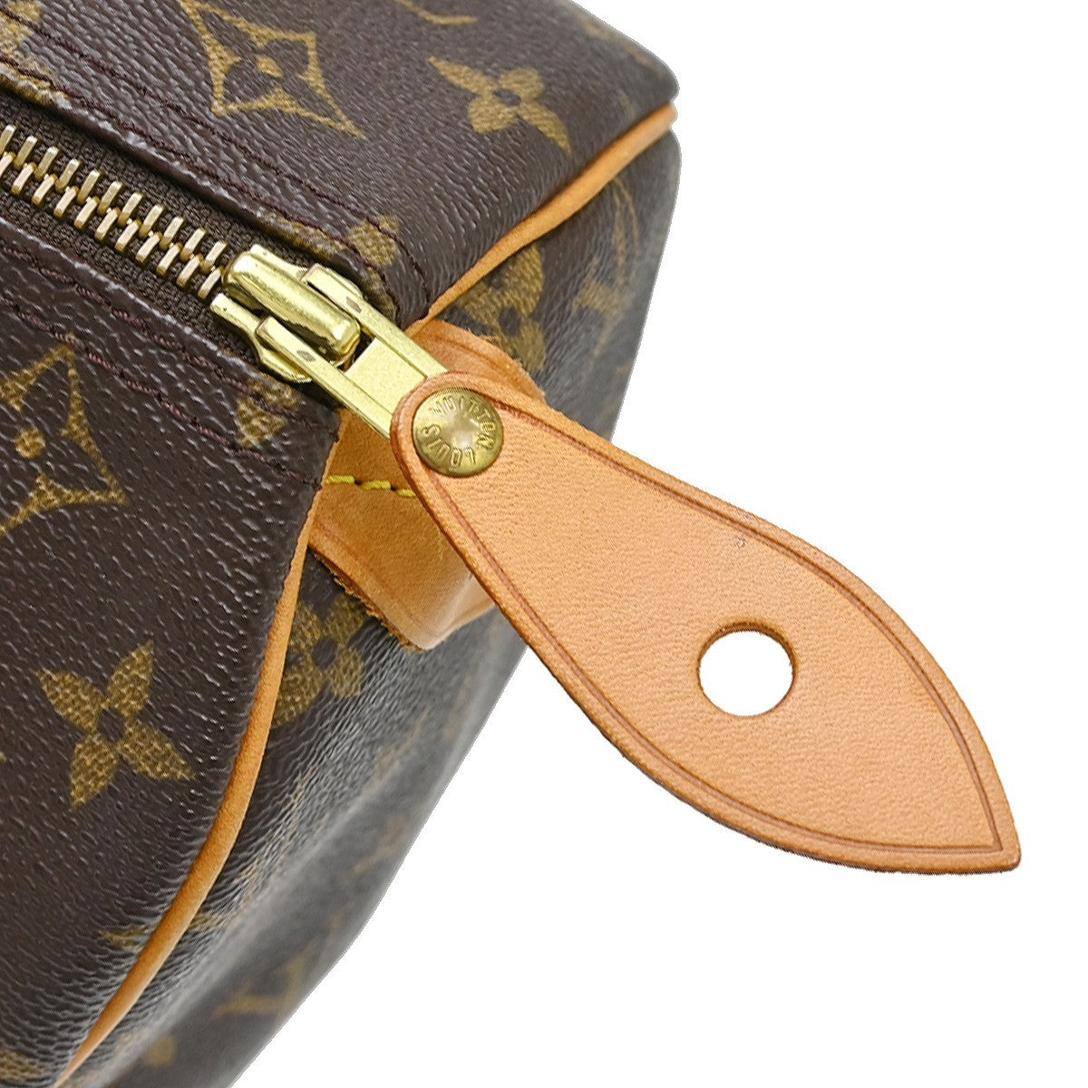 Louis Vuitton Speedy Handbag Monogram Canvas Brown Canvas Handbag (Pre-Owned)