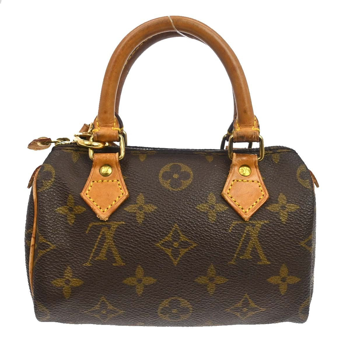 Louis Vuitton Speedy Mini Hl Handbag Monogram Canvas Brown Canvas Handbag (Pre-Owned)