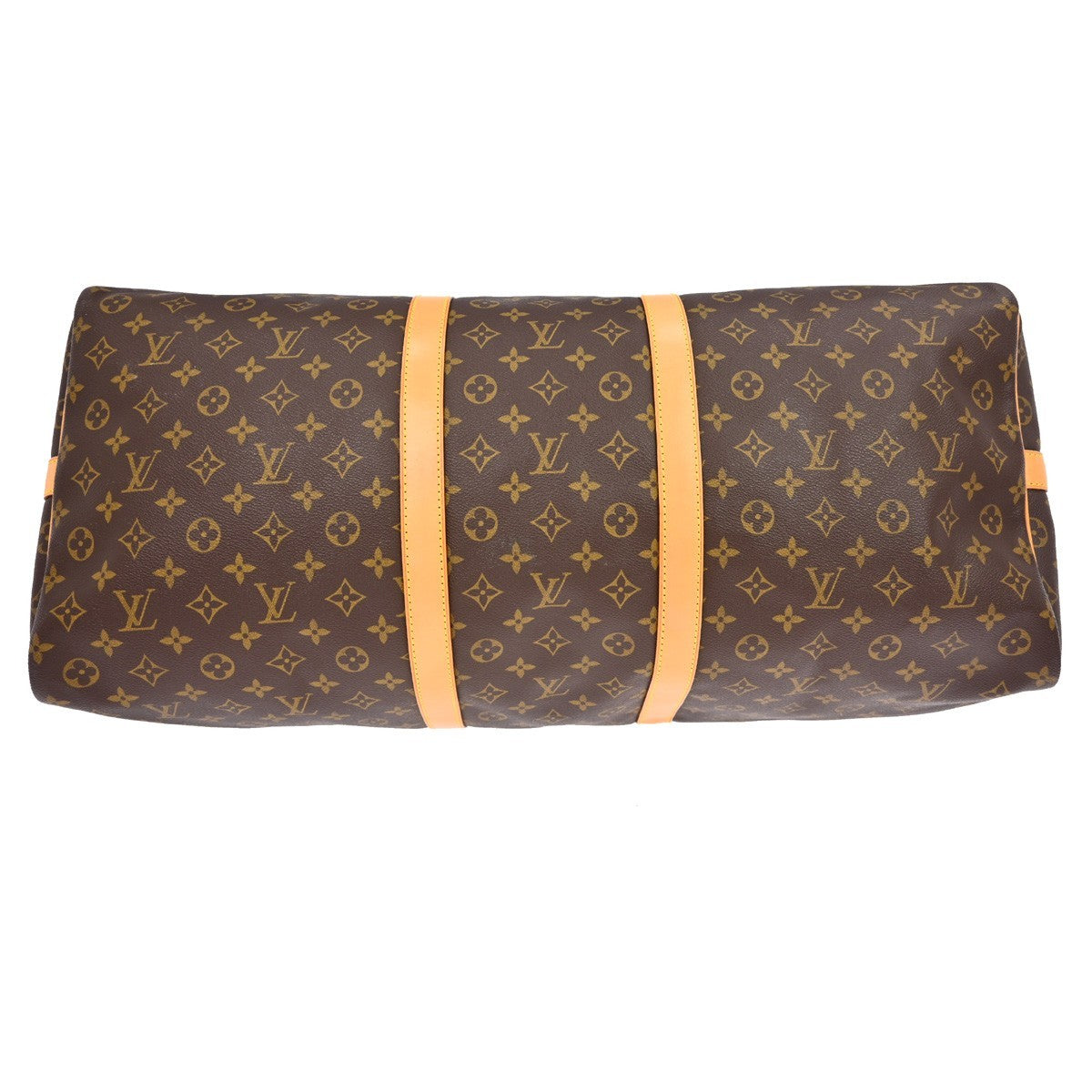 Louis Vuitton Keepall Bandouliere Bag Monogram Canvas Brown Canvas Travel Bag Bag (Pre-Owned)