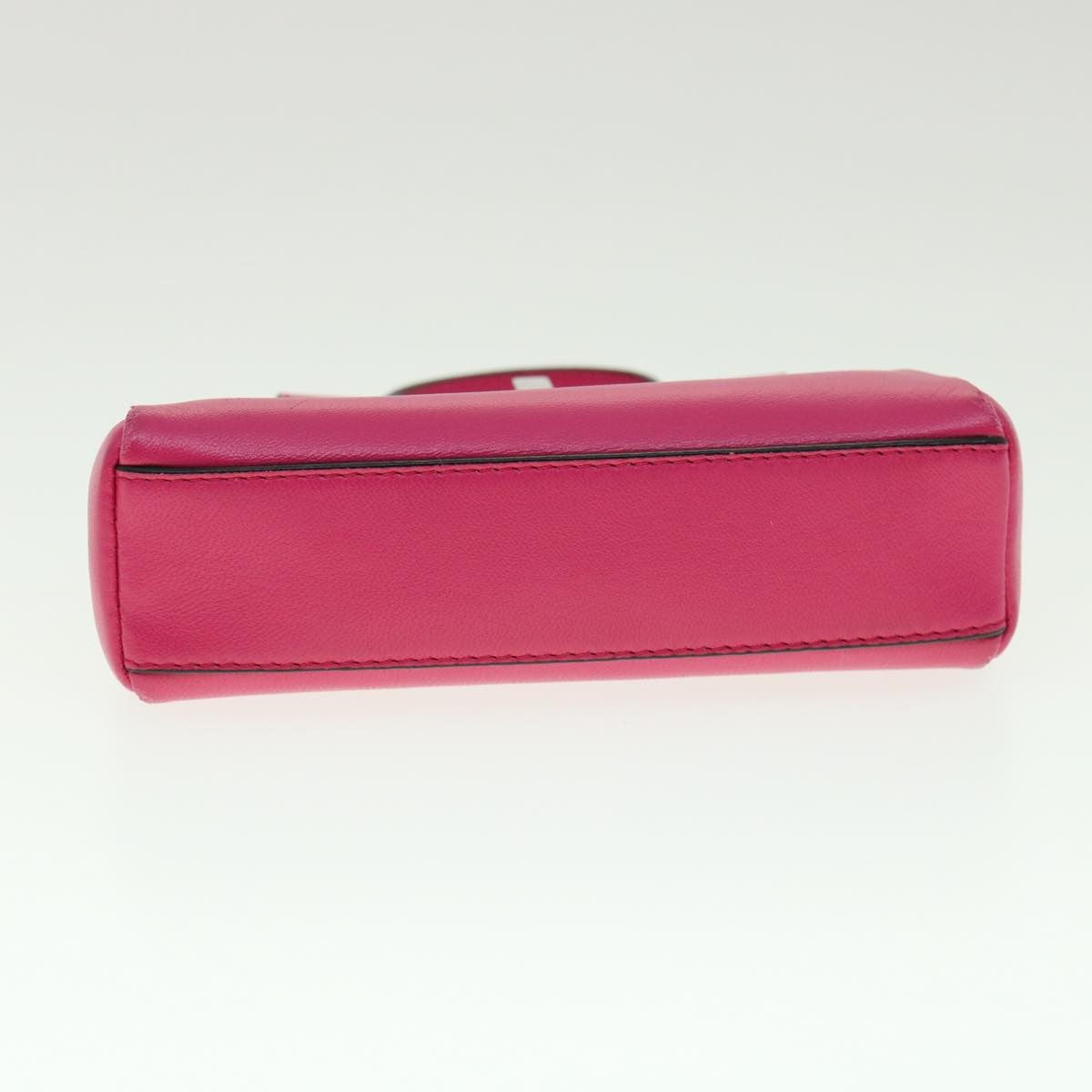 Fendi Peekaboo Bag Leather Pink Leather Handbag (Pre-Owned)