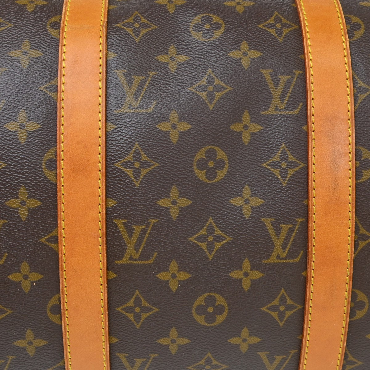 Louis Vuitton Keepall Bag Monogram Canvas Brown Canvas Travel Bag Bag (Pre-Owned)