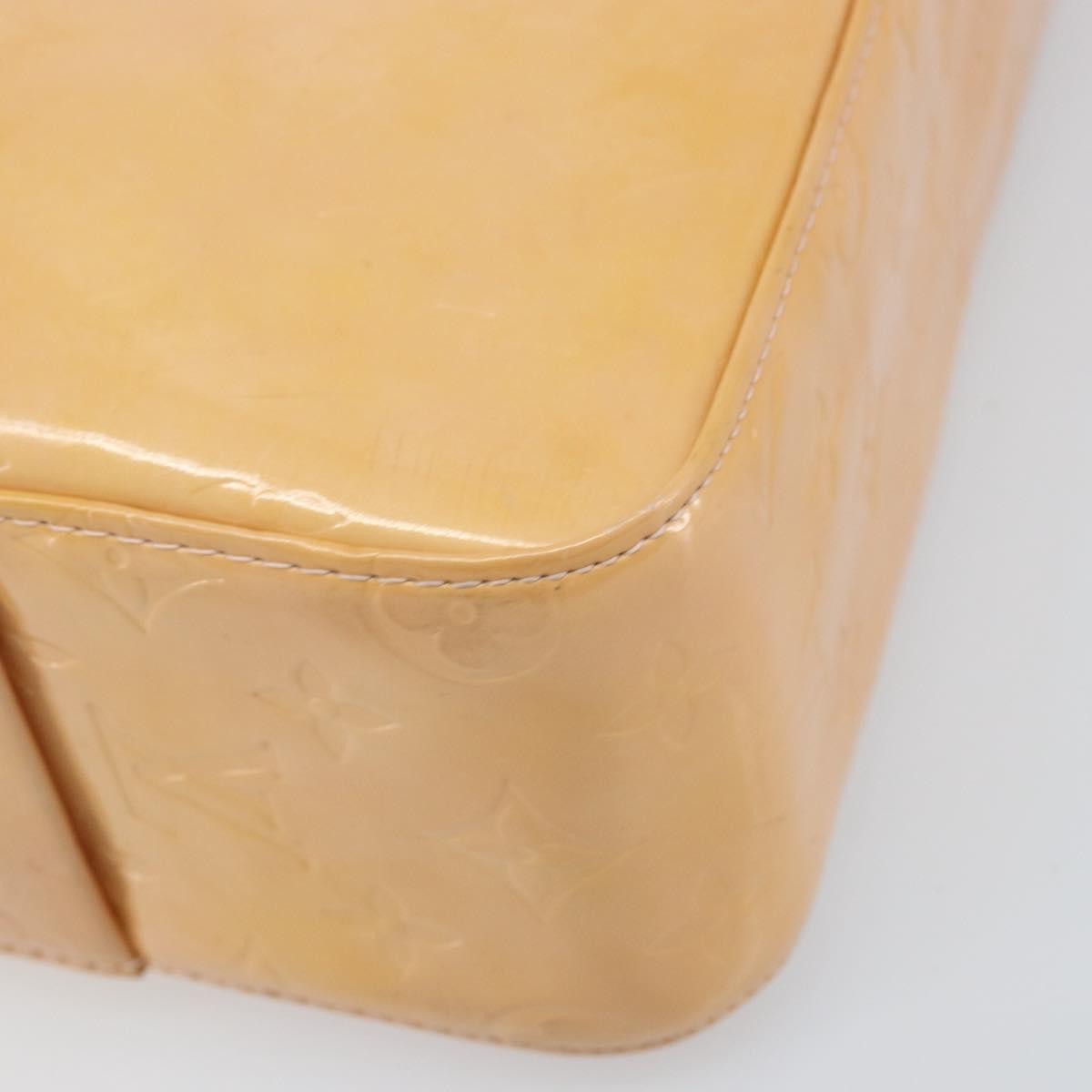 Louis Vuitton Columbus Handbag Monogram Vernis Beige Patent_Leather Tote Bag Bag (Pre-Owned)