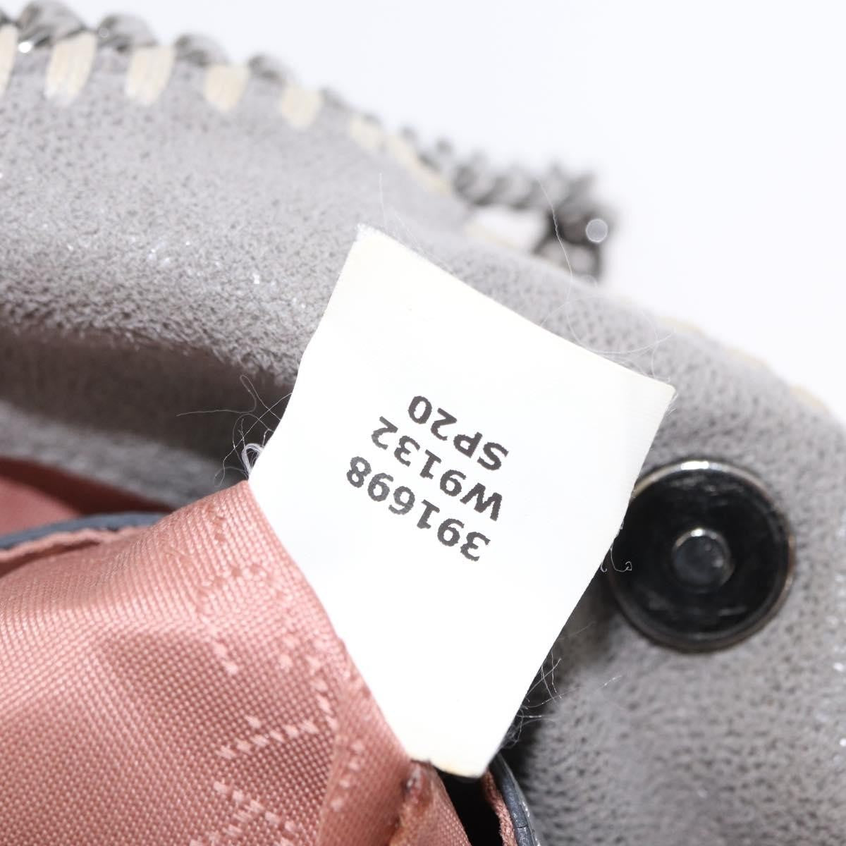 Stella Mccartney Falabella Fold Over Crossbody Bag Shaggy Deer Gray Polyester Shoulder Bag Bag (Pre-Owned)