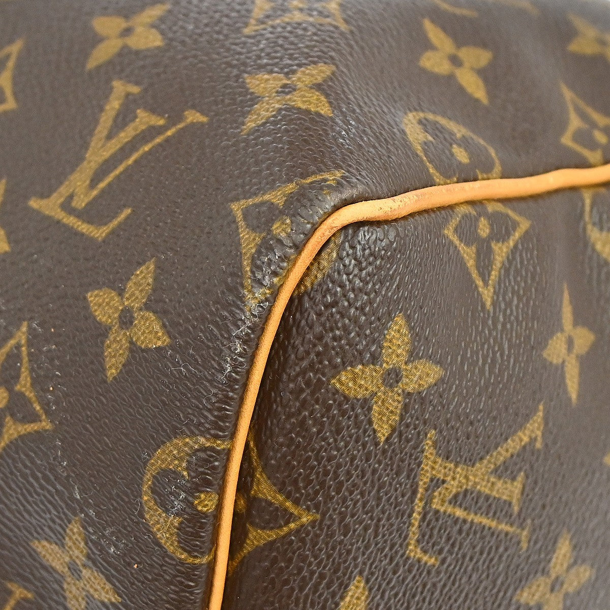 Louis Vuitton Keepall Bag Monogram Canvas Brown Canvas Travel Bag Bag (Pre-Owned)