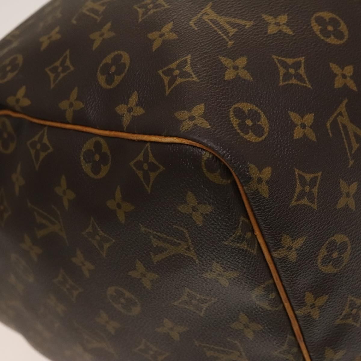 Louis Vuitton Keepall Bag Monogram Canvas Brown Canvas Travel Bag Bag (Pre-Owned)
