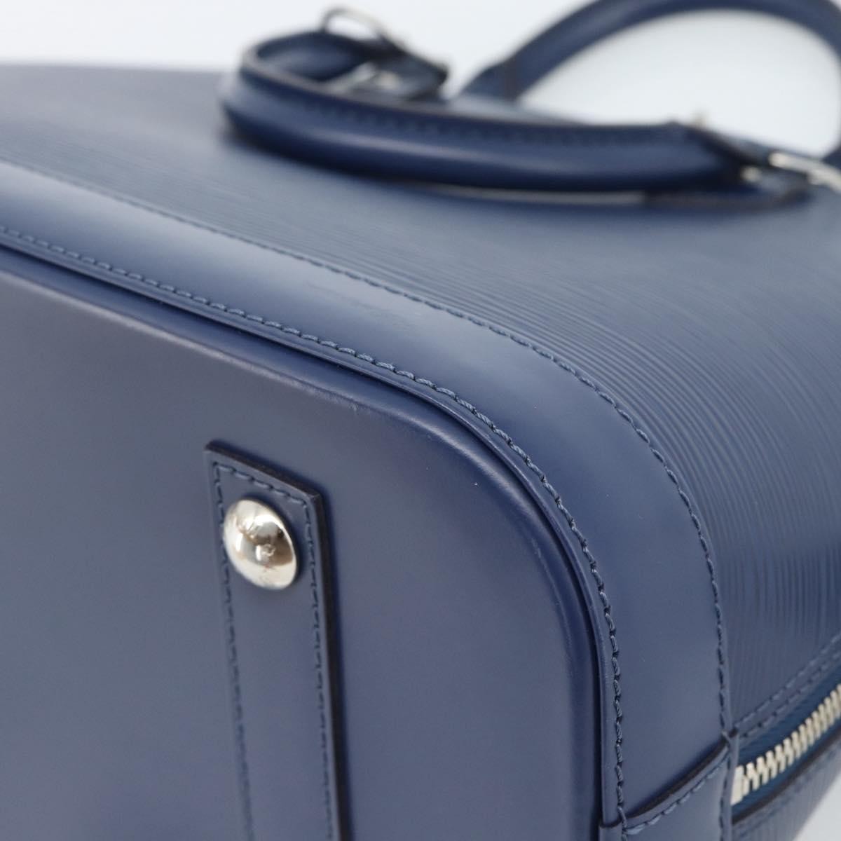 Louis Vuitton Alma Handbag Epi Leather Blue Leather Handbag (Pre-Owned)