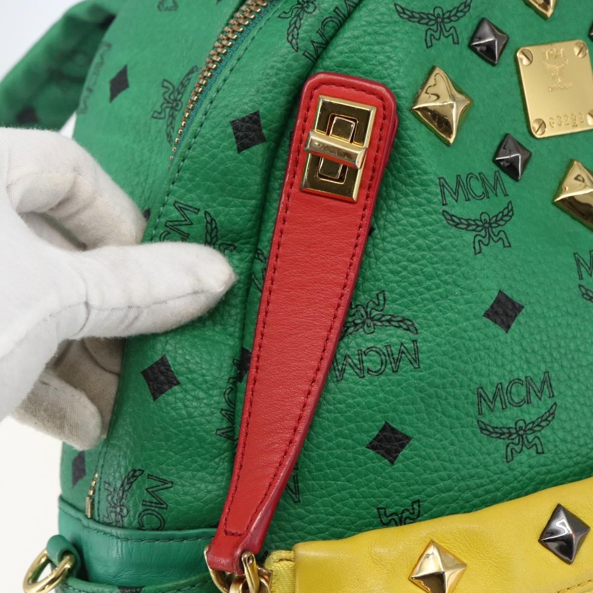 MCM Vintage Vicetos Backpack Pvc Leather Multicolour Pvc Backpack Bag (Pre-Owned)