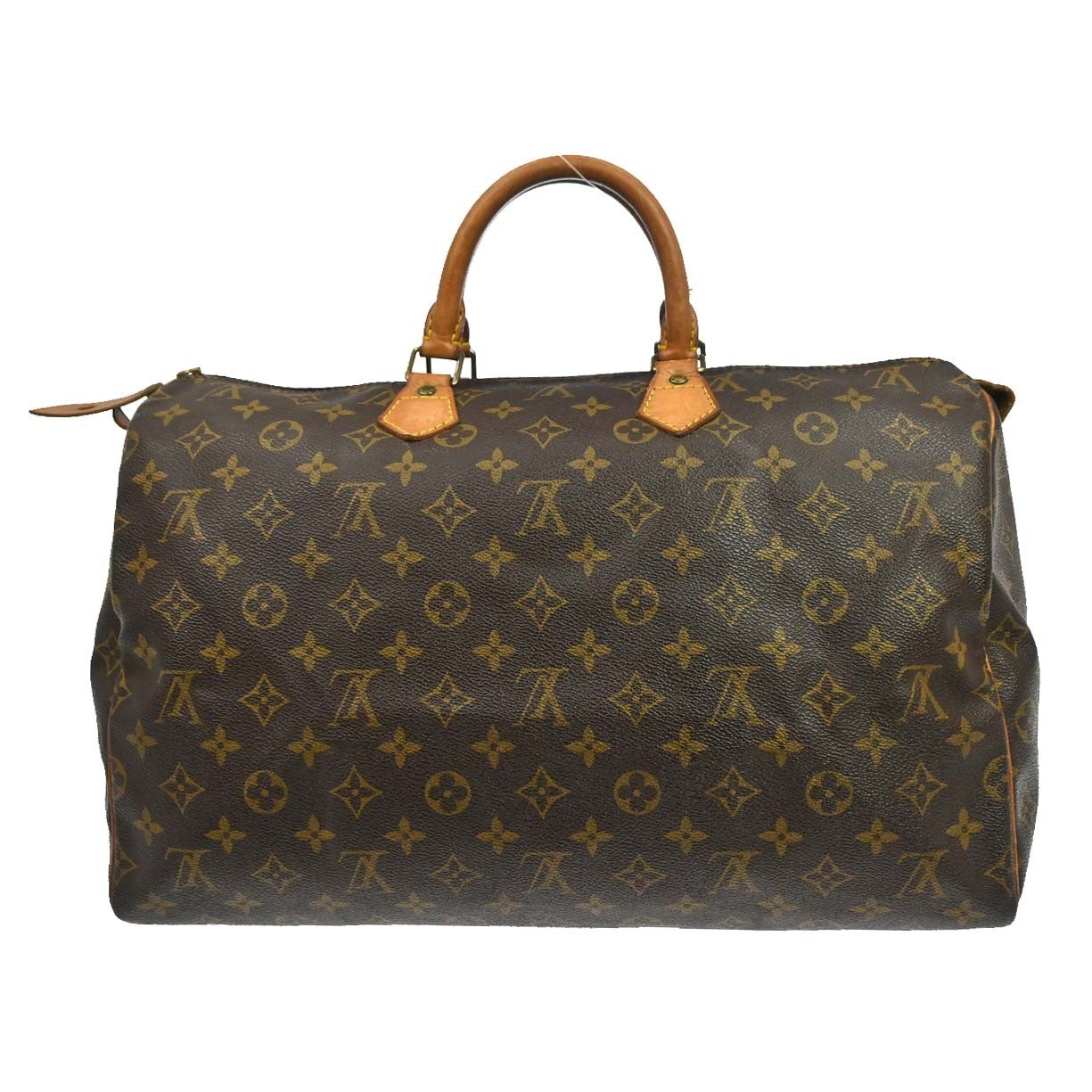 Louis Vuitton Speedy Handbag Monogram Canvas Brown Canvas Handbag (Pre-Owned)