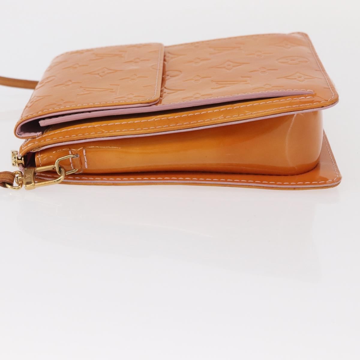 Louis Vuitton Mott Handbag Monogram Vernis Pink Patent_Leather Clutche & Pouche Bag (Pre-Owned)