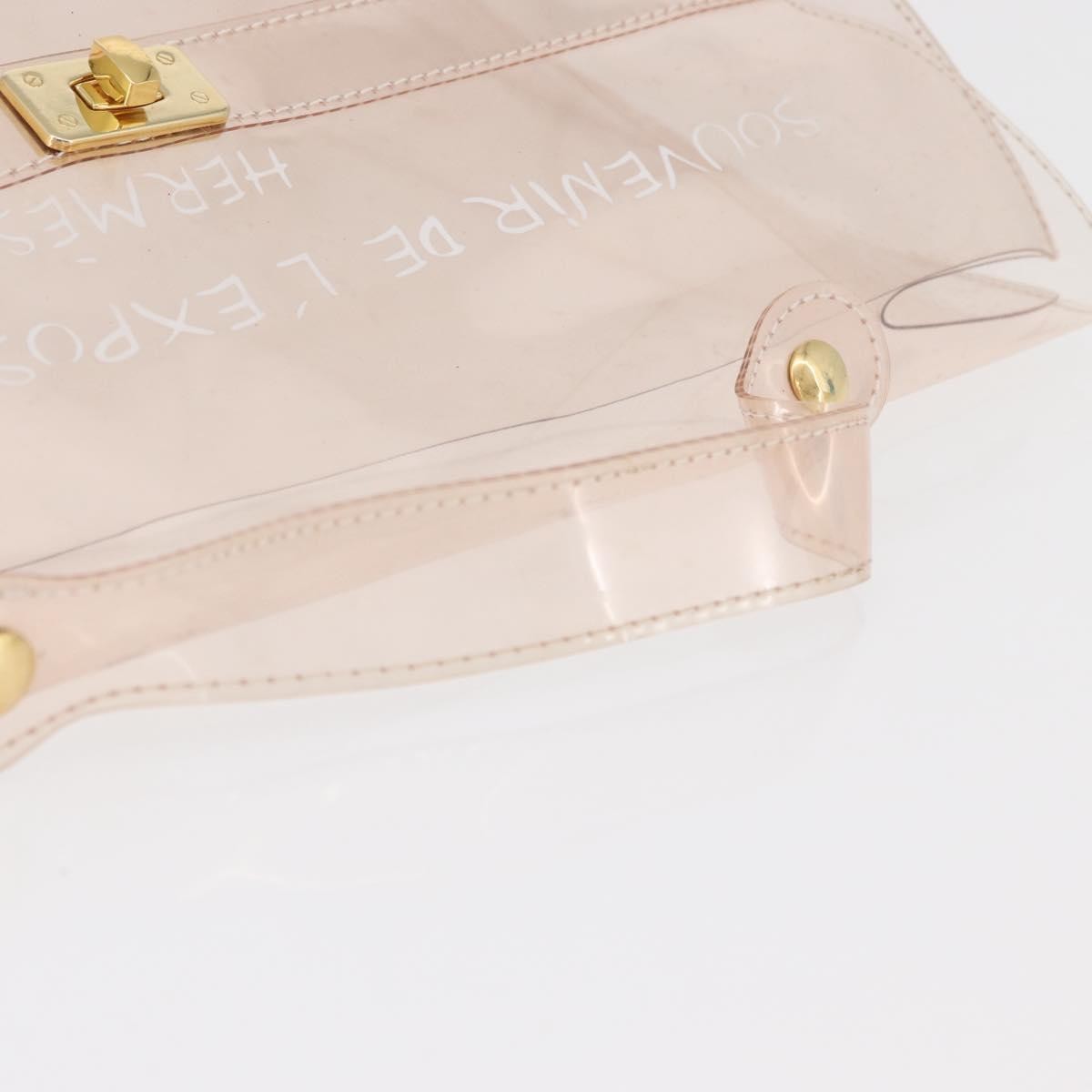 Hermes Kelly Souvenir Bag Vinyl Clear Plastic Handbag (Pre-Owned)