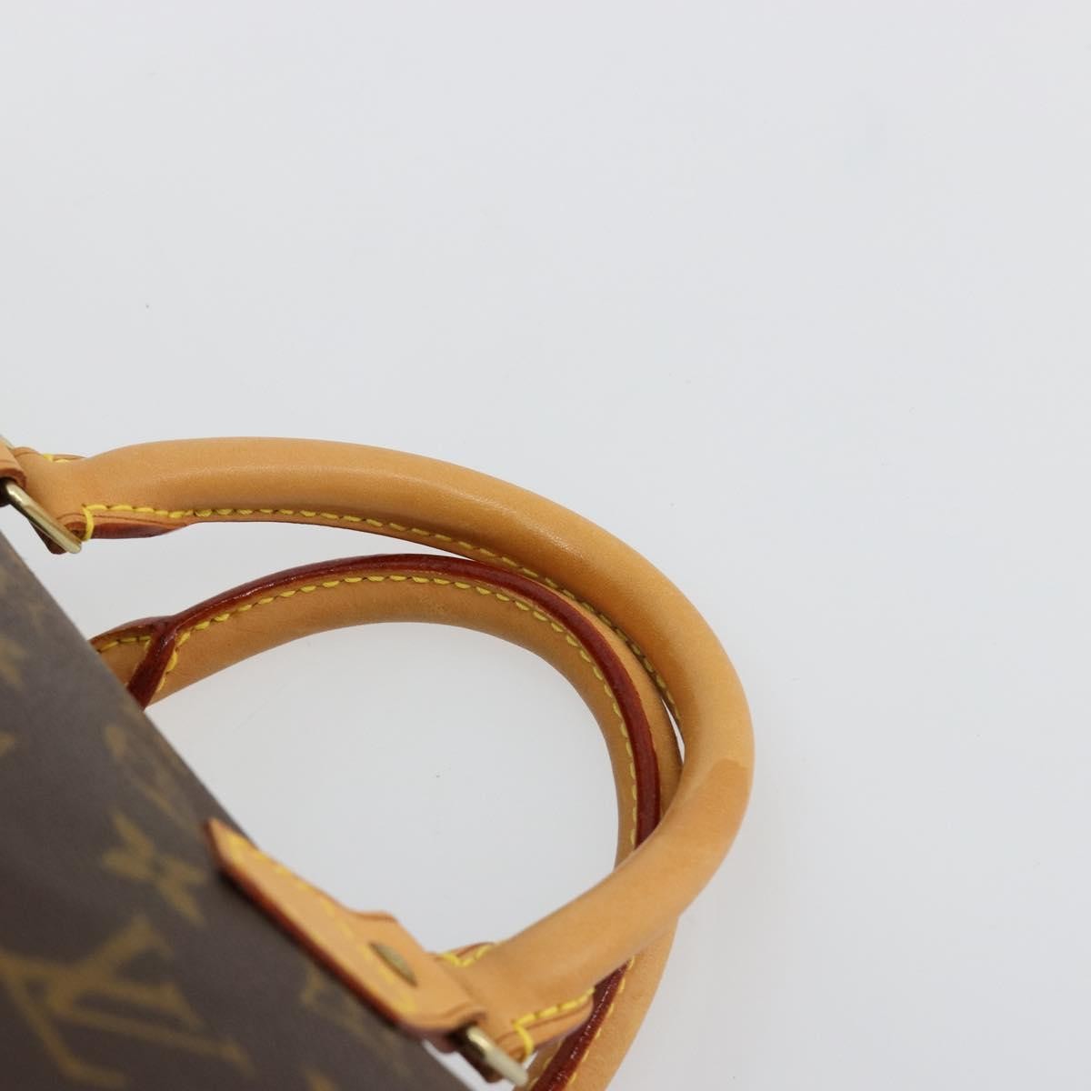 Louis Vuitton Speedy Handbag Monogram Canvas Brown Canvas Handbag (Pre-Owned)