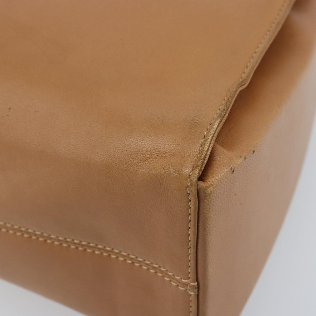 Loewe Anagram Handbag Leather Brown Leather Handbag (Pre-Owned)