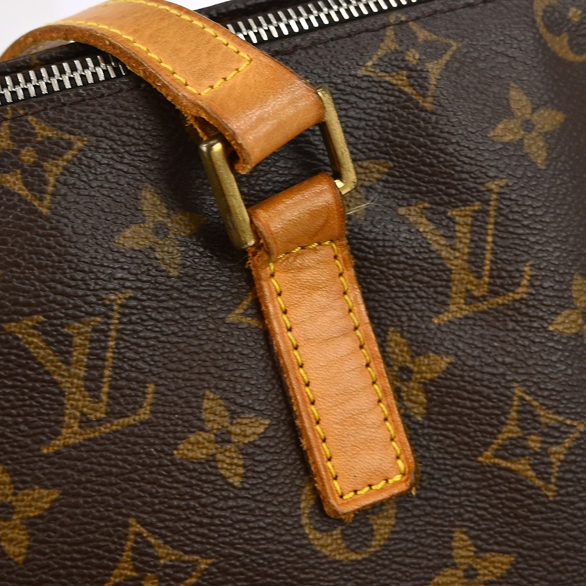 Louis Vuitton Cabas Mezzo Monogram Canvas Brown Canvas Tote Bag Bag (Pre-Owned)