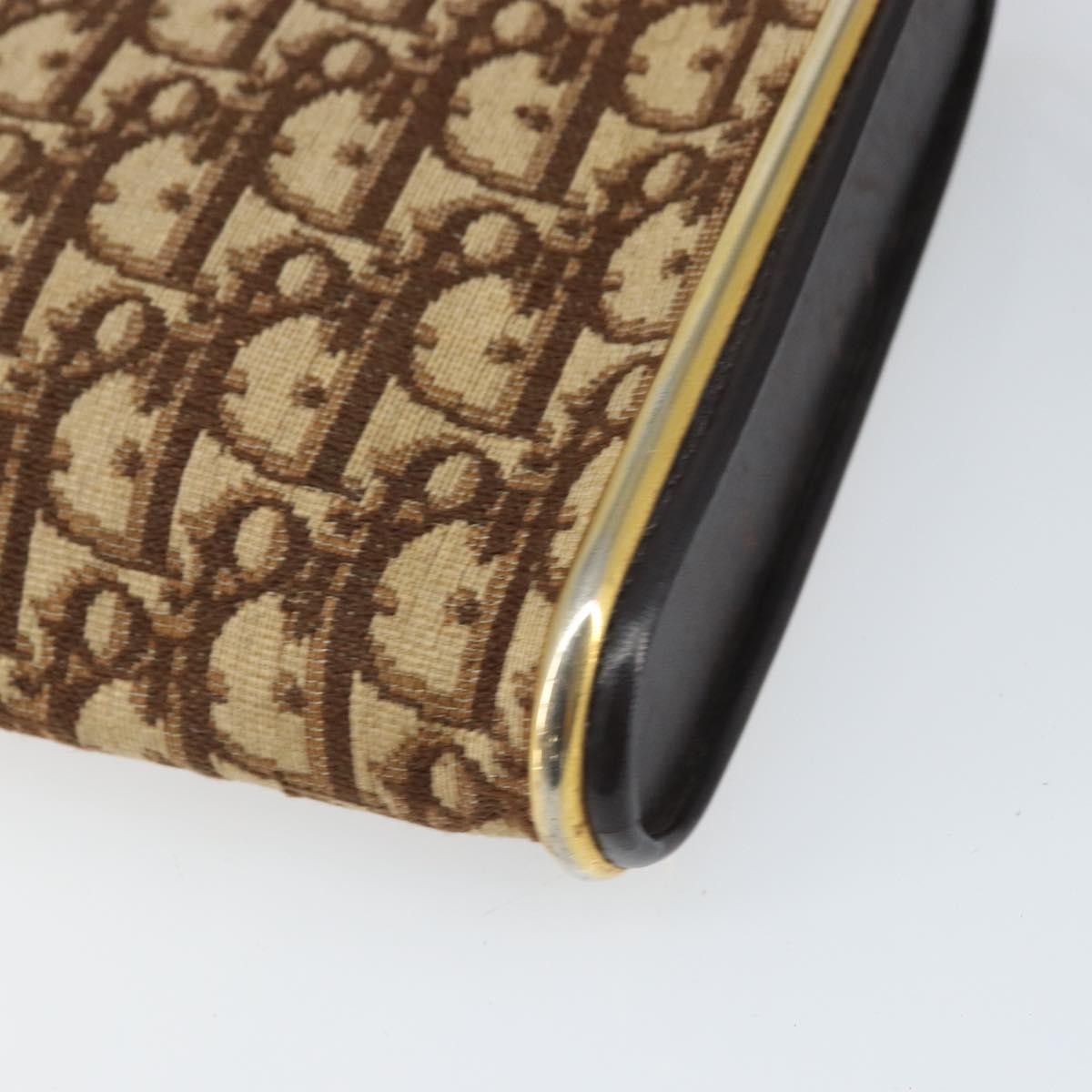 Christian Dior Trotter Shoulder Bag Canvas Brown Canvas Shoulder Bag Bag (Pre-Owned)