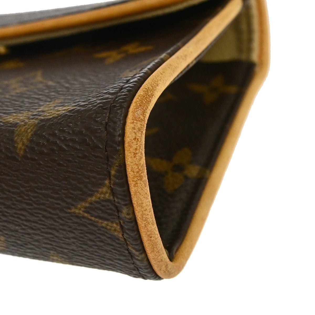 Louis Vuitton Florentine Waist Bag Monogram Canvas Brown Canvas Clutche & Pouche Bag (Pre-Owned)