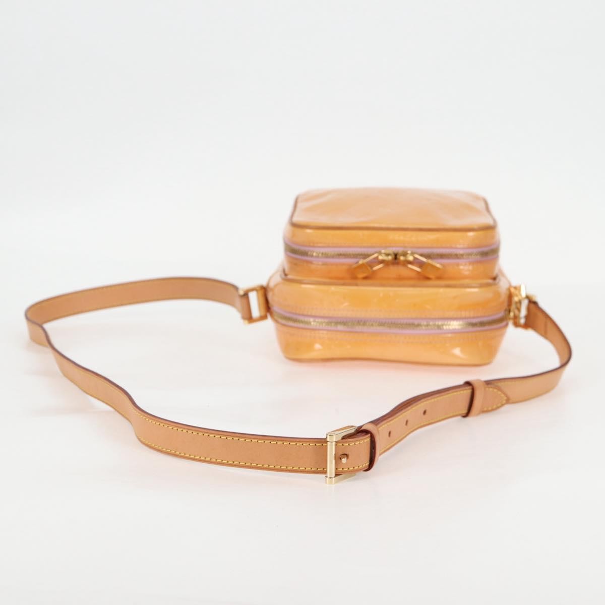 Louis Vuitton Wooster Handbag Monogram Vernis Beige Patent_Leather Bag (Pre-Owned)