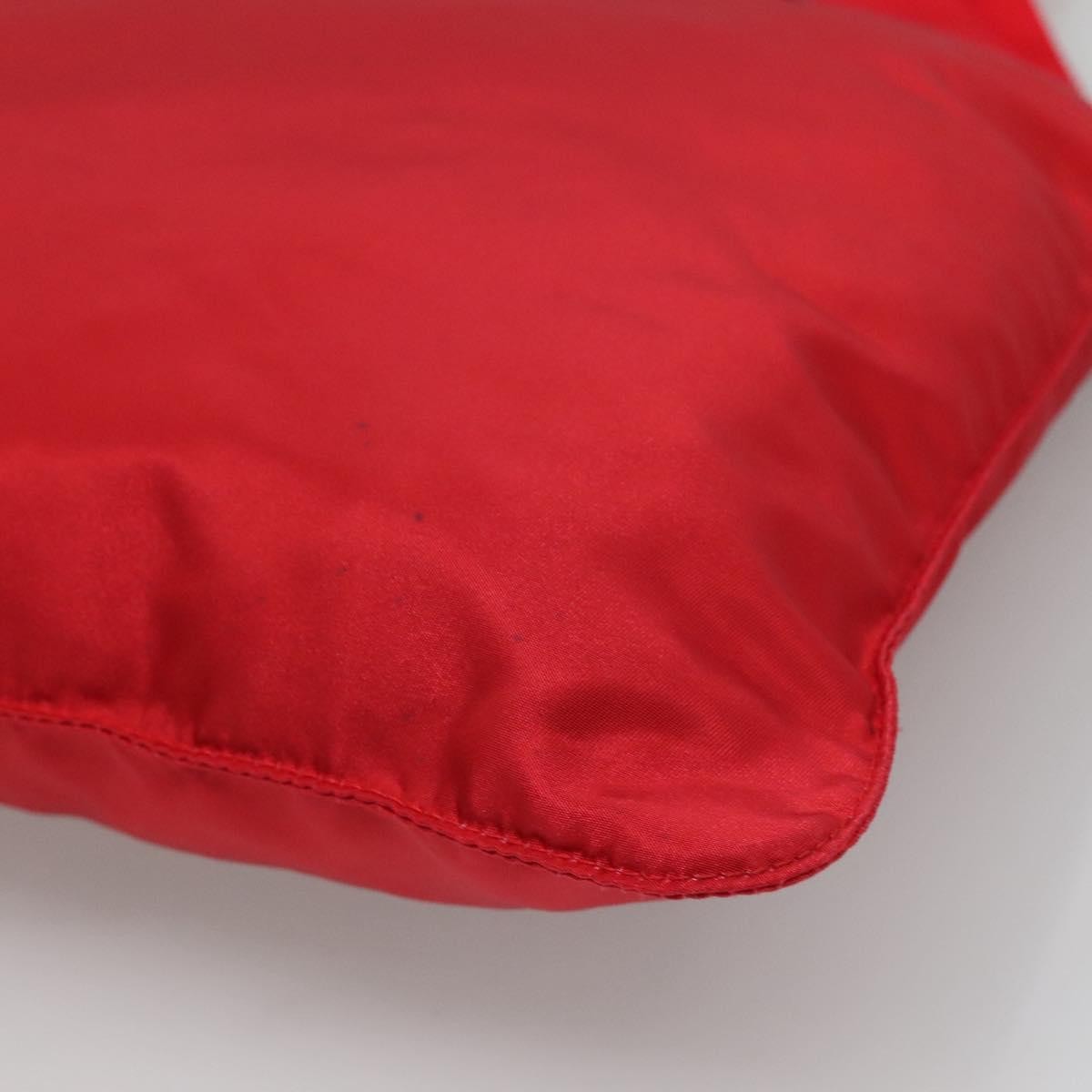 Prada Flat Messenger Bag Tessuto Red Nylon Shoulder Bag Bag (Pre-Owned)