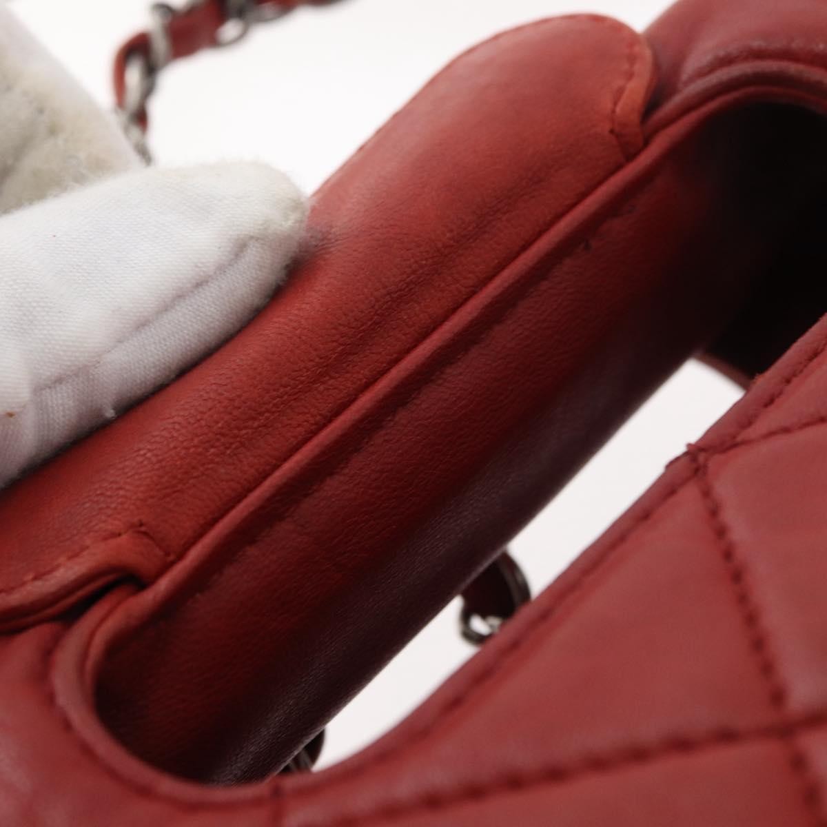 Chanel 2.55 Shoulder Bag Leather Red Leather Handbag (Pre-Owned)