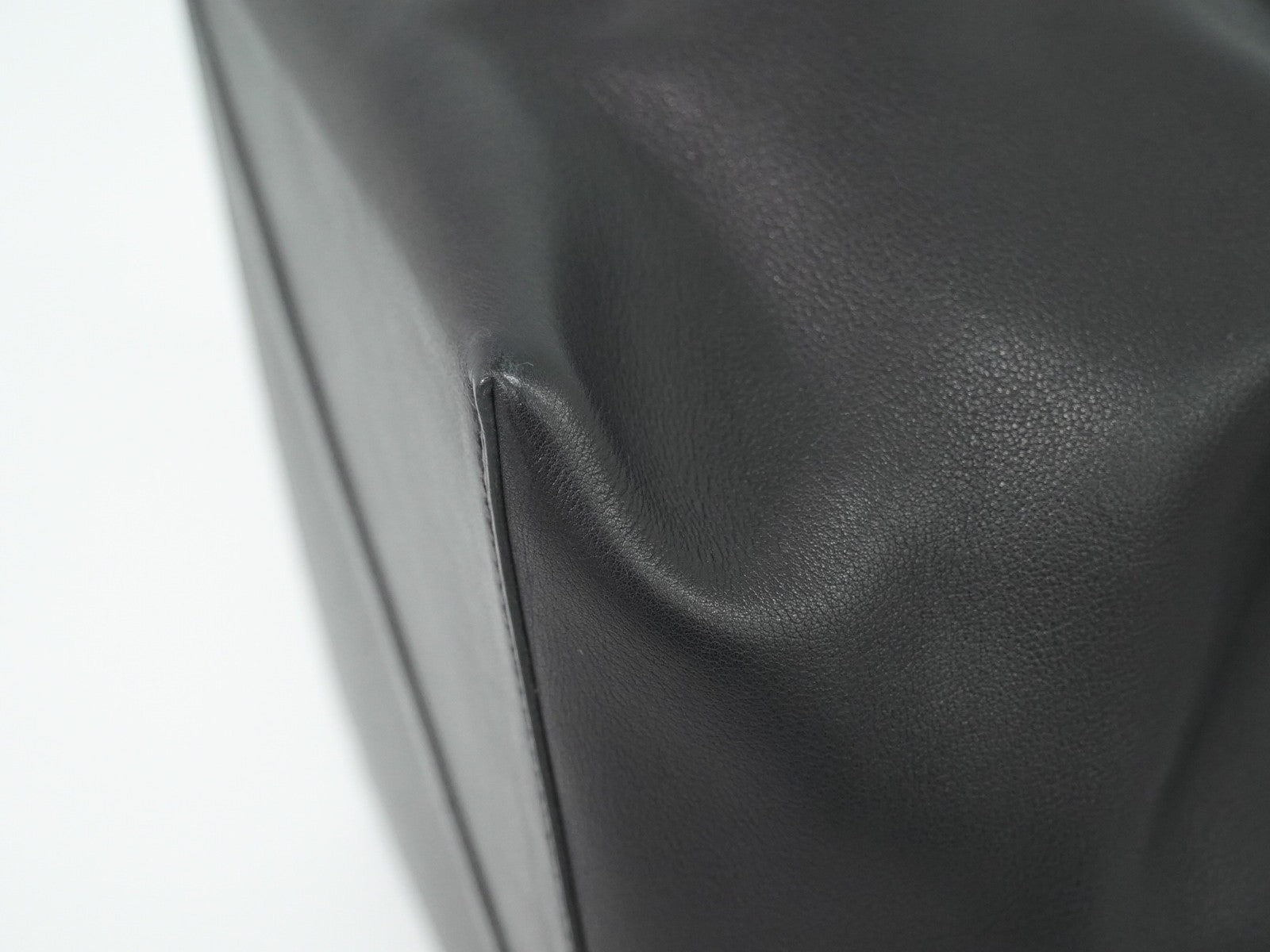 Hermes Licol Bag Volupto Black Leather Shoulder Bag Bag (Pre-Owned)