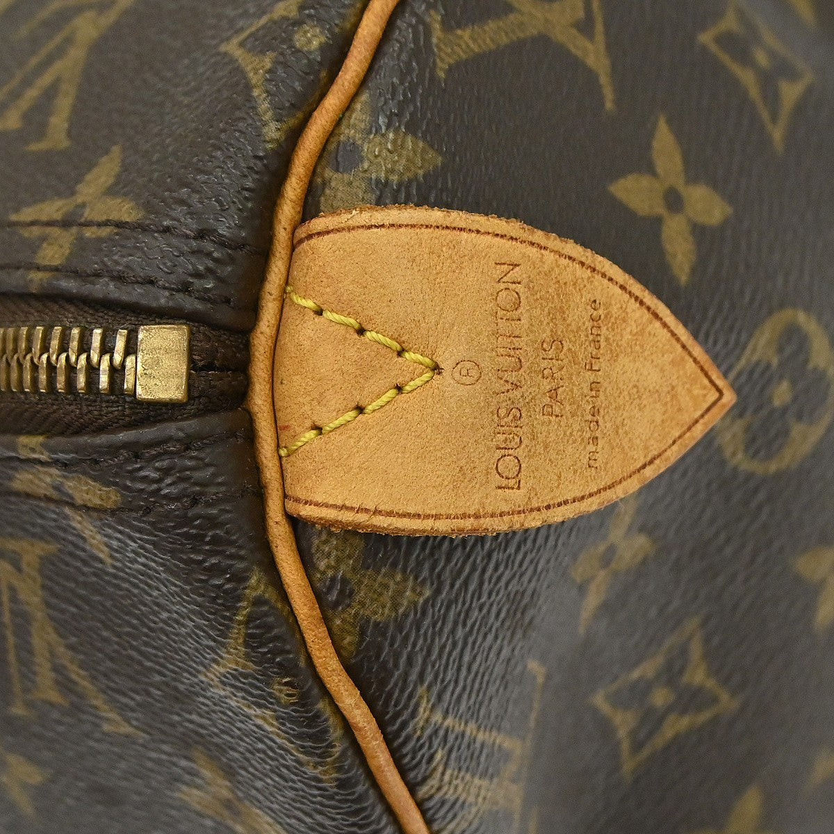 Louis Vuitton Speedy Handbag Monogram Canvas Brown Canvas Handbag (Pre-Owned)
