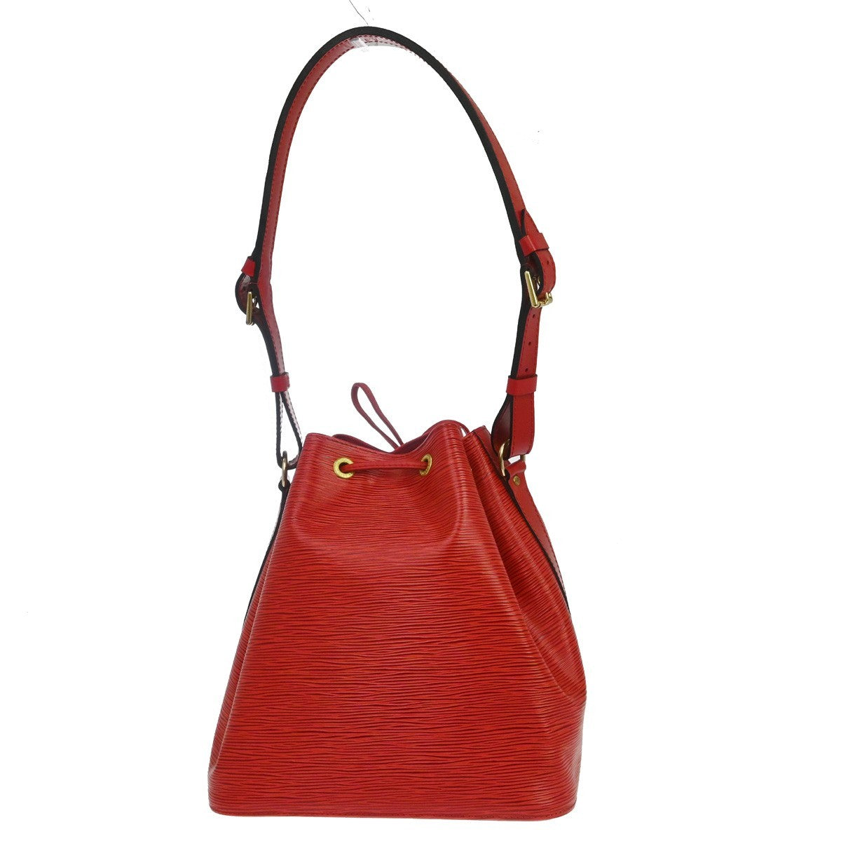 Louis Vuitton Noe Handbag Epi Leather Red Leather Shoulder Bag Bag (Pre-Owned)