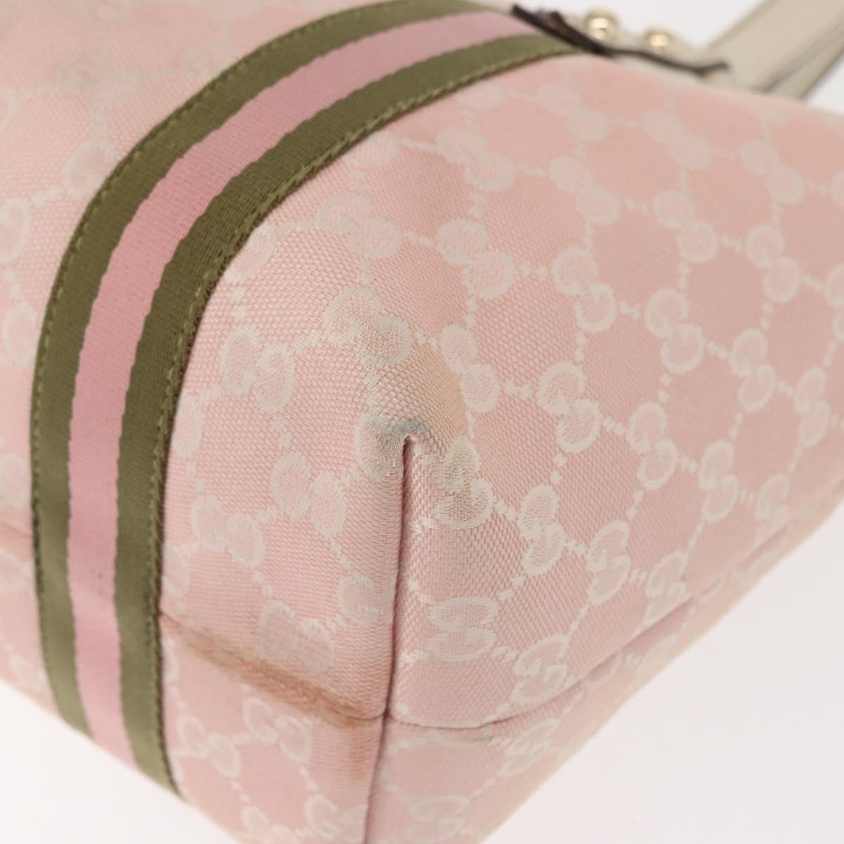 Gucci Jolicoeur Tote Gg Canvas Pink Canvas Tote Bag Bag (Pre-Owned)