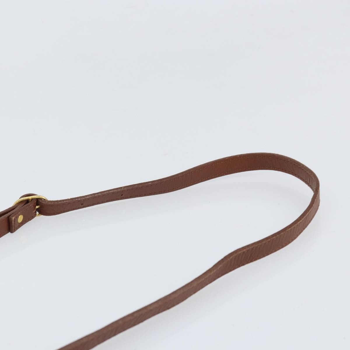 Burberry Vintage Shoulder Bag Leather Brown Leather Shoulder Bag Bag (Pre-Owned)