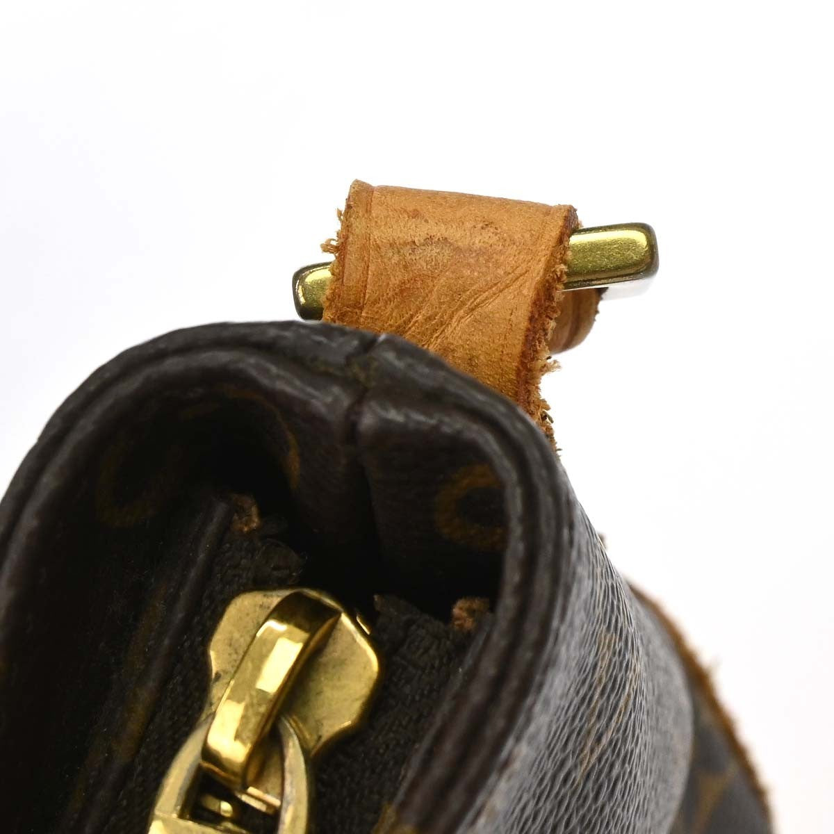 Louis Vuitton Trotteur Handbag Monogram Canvas Brown Canvas Clutche & Pouche Bag (Pre-Owned)