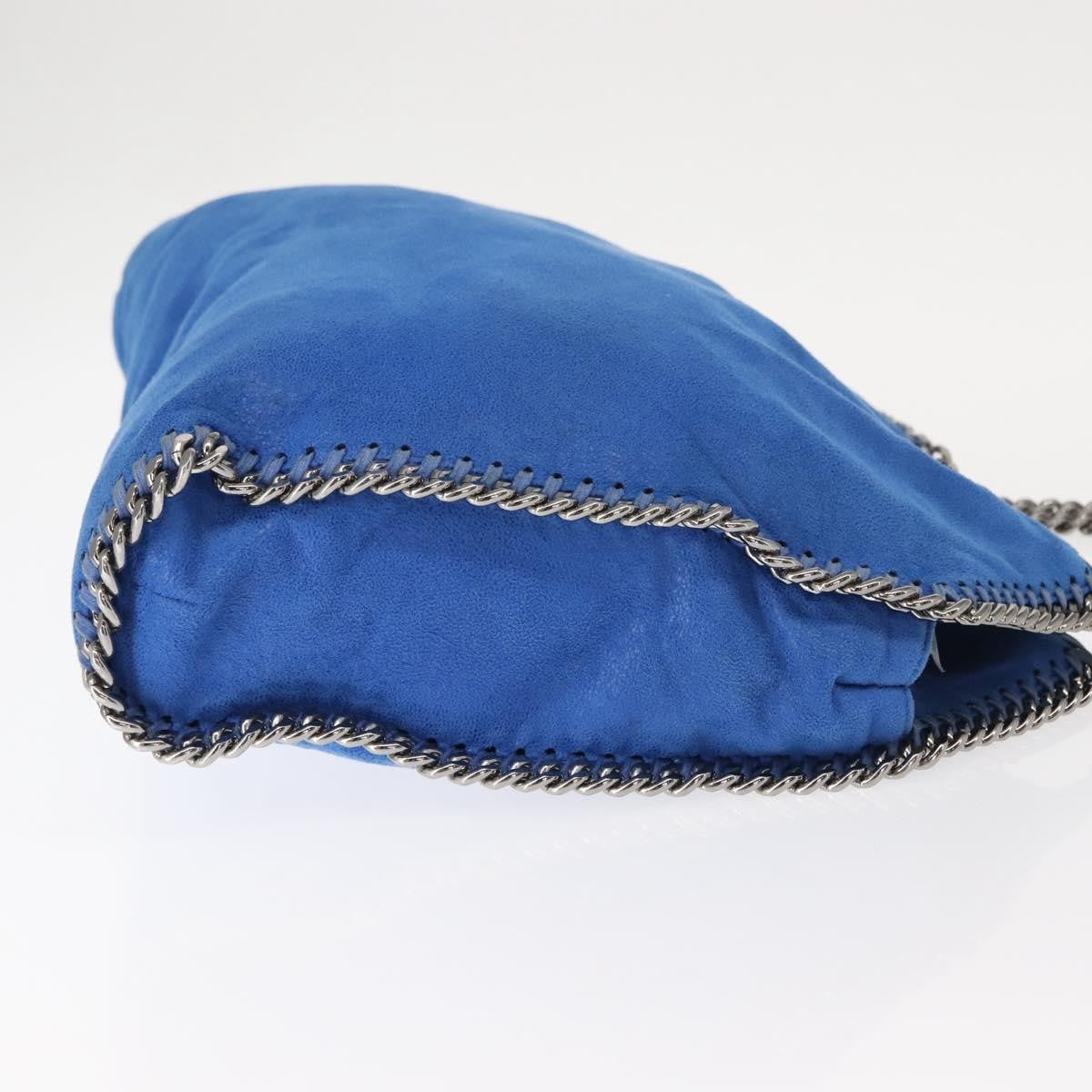 Stella Mccartney Falabella Tote Shaggy Deer Blue Polyester Tote Bag Bag (Pre-Owned)