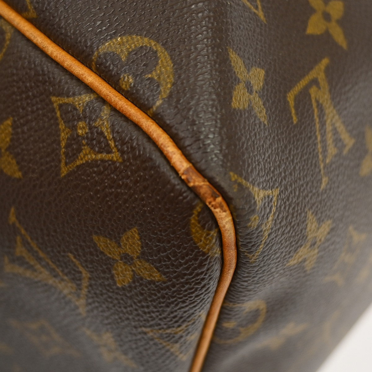 Louis Vuitton Keepall Bag Monogram Canvas Brown Canvas Handbag (Pre-Owned)