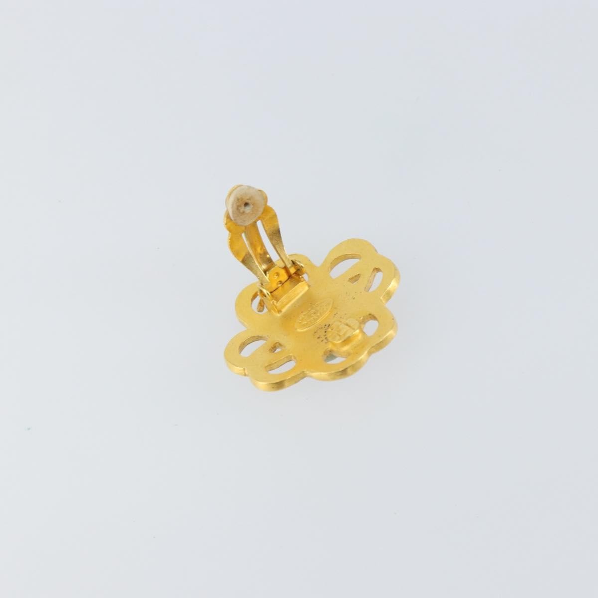 Chanel Cc Hoop Clip-On Earrings Metal Gold Metal Earrings Jewelry (Pre-Owned)