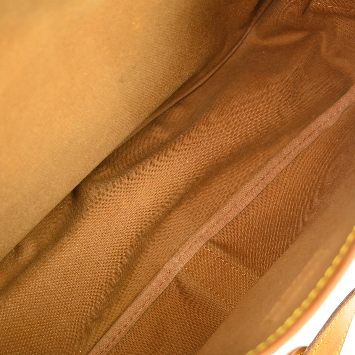 Louis Vuitton Saumur Handbag Monogram Canvas Brown Canvas Shoulder Bag Bag (Pre-Owned)