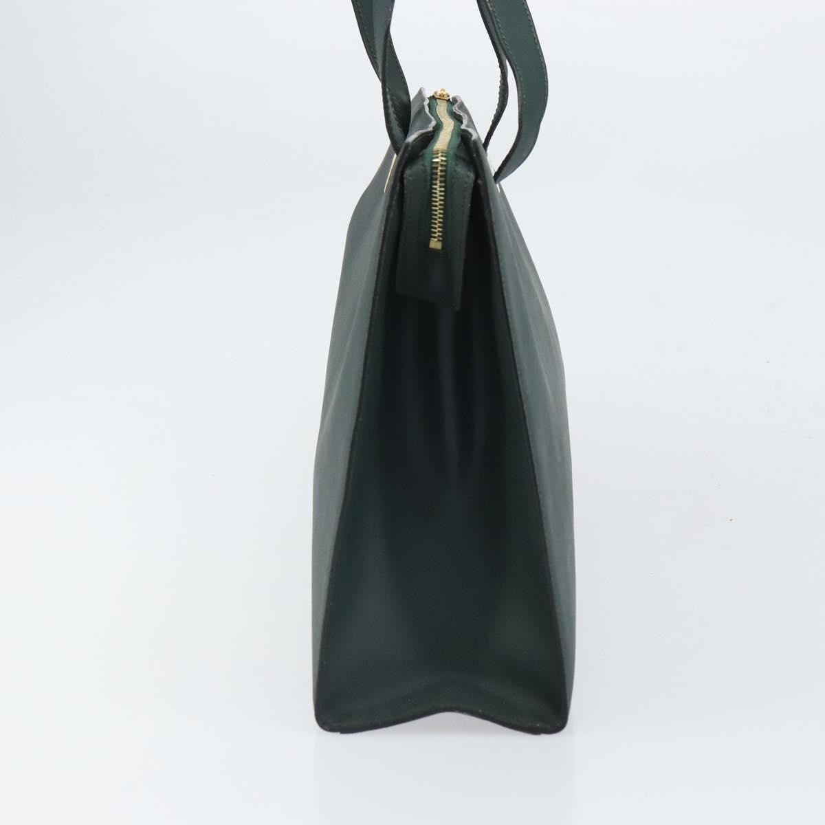 Celine Tote Bag Leather Green Leather Tote Bag Bag (Pre-Owned)
