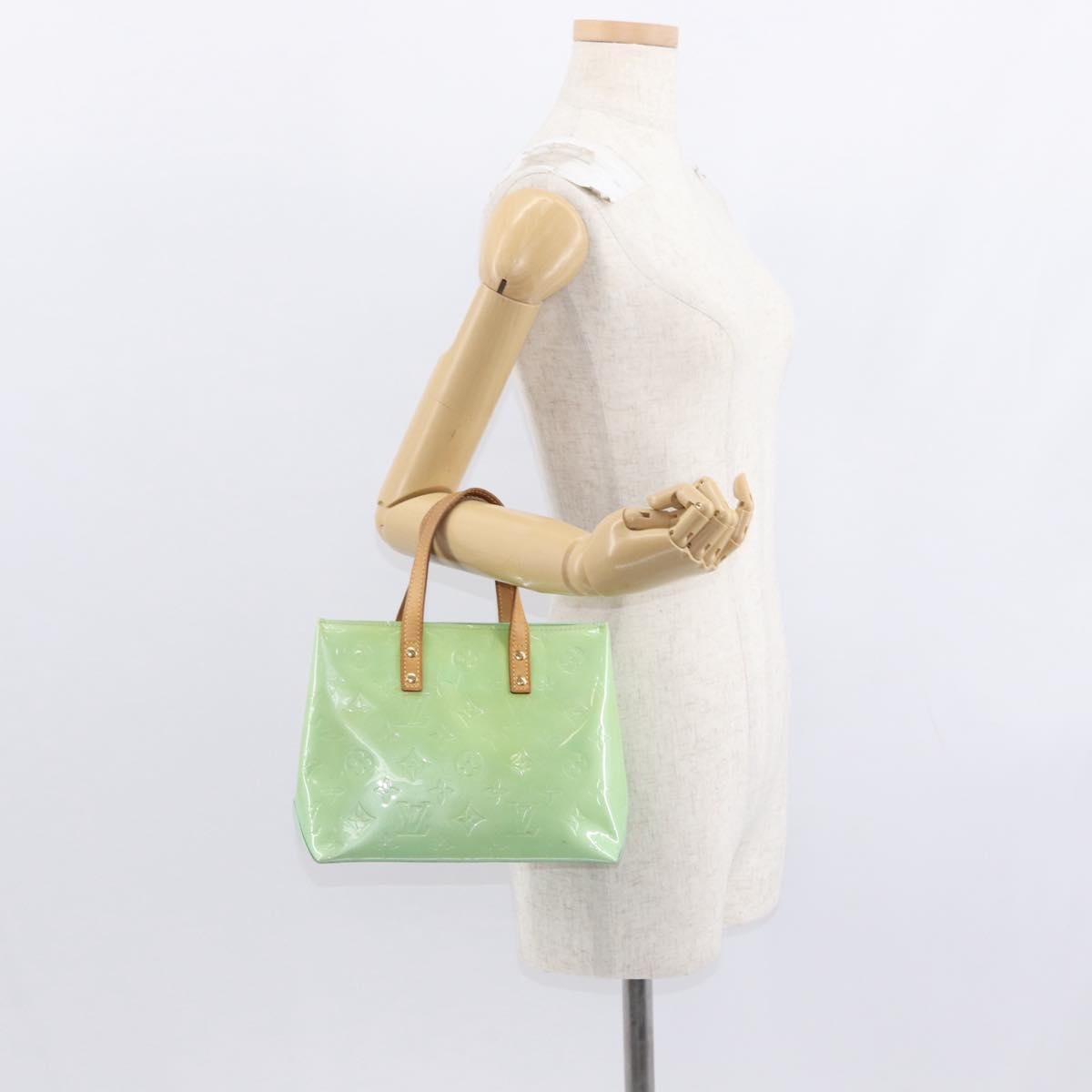 Louis Vuitton Reade Handbag Monogram Vernis Green Patent_Leather Tote Bag Bag (Pre-Owned)