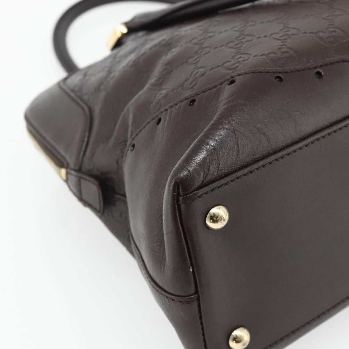 Gucci Guccissima Shoulder Bag Brown Canvas Handbag (Pre-Owned)