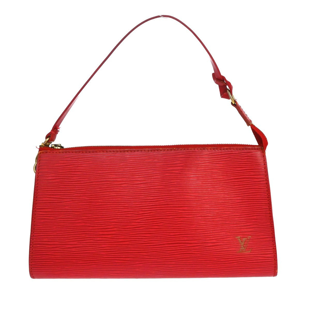 Louis Vuitton Pochette Accessoires Epi Leather Red Leather Clutche & Pouche Bag (Pre-Owned)