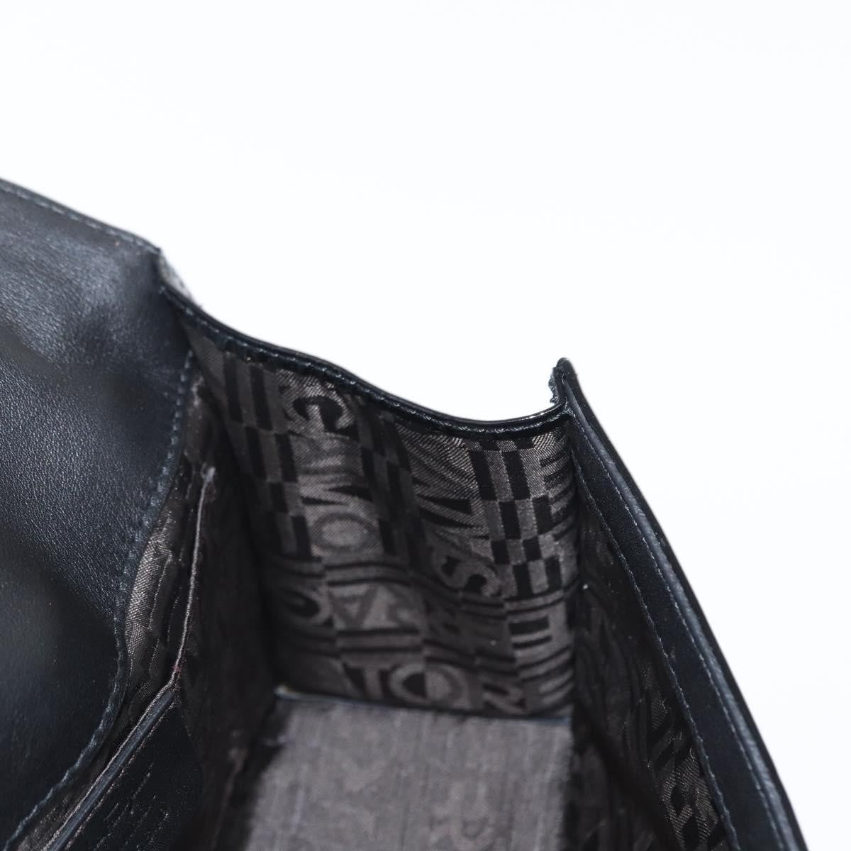 Salvatore Ferragamo Gancini Chain Shoulder Bag Patent Leather Black Patent_Leather Shoulder Bag Bag (Pre-Owned)