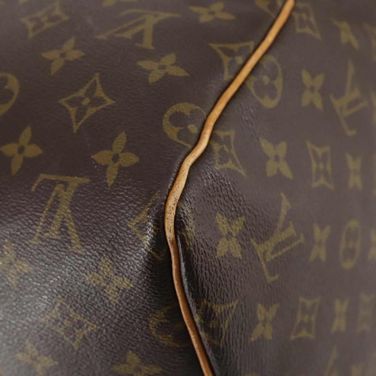 Louis Vuitton Keepall Bag Monogram Canvas Brown Canvas Travel Bag Bag (Pre-Owned)